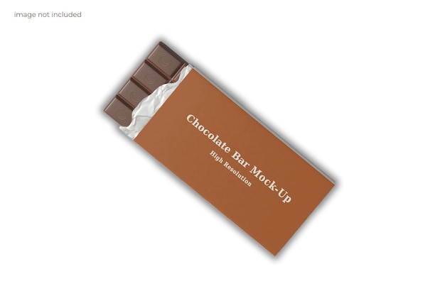 Maquete de embalagem de chocolate