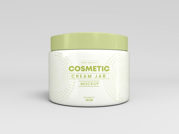 Maquete de embalagem de frasco cosmético