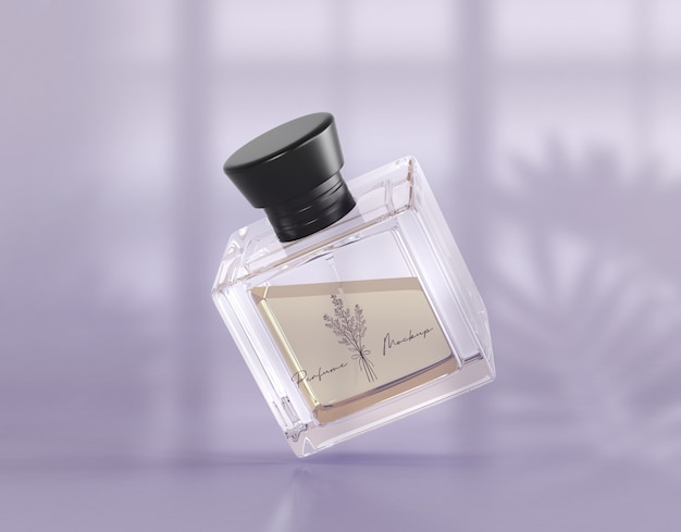 Maquete de embalagem de perfume