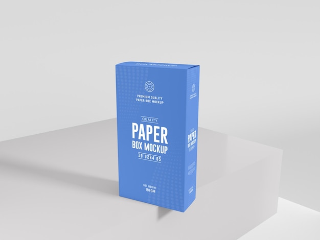 Maquete de embalagem de produto de caixa de papel