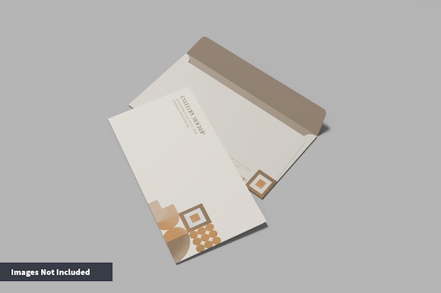 PSD maquete de envelope comercial