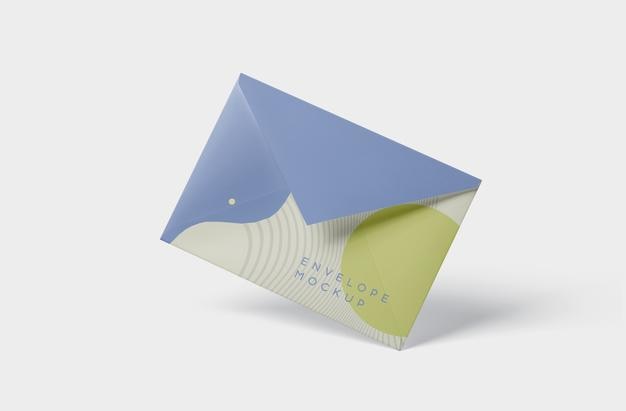 Maquete de envelope de apresentação de papelaria corporativa
