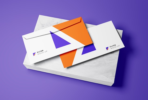 PSD maquete de envelopes