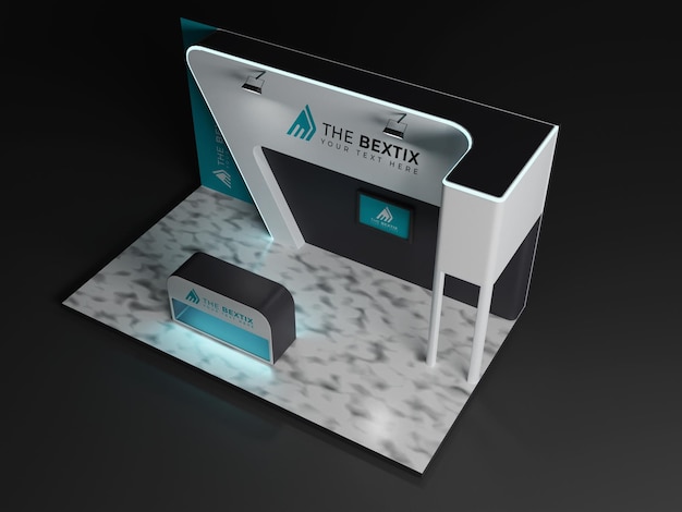 Maquete de estande de exposição