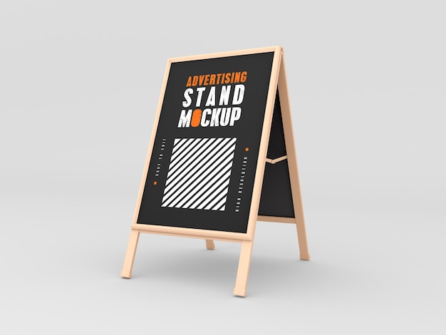 Maquete de estande de publicidade