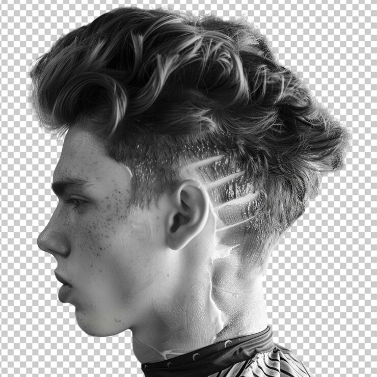 PSD maquete de estilo de cabelo