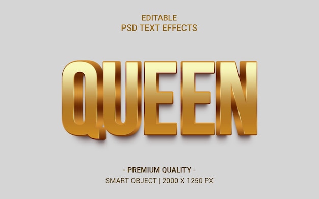 Maquete de estilo de texto 3d dourado cinematográfico de luxo PSD Grátis