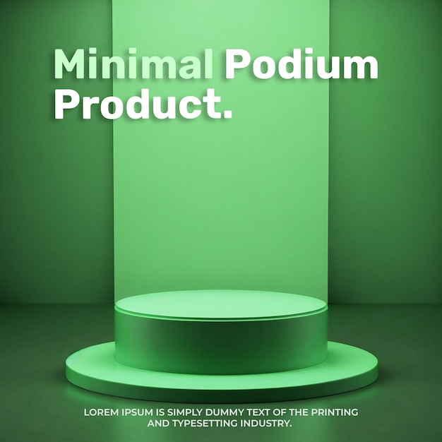 maquete de exibição de palco de pódio realista para cena de apresentação de produto vitrine de exibição de produto 3d