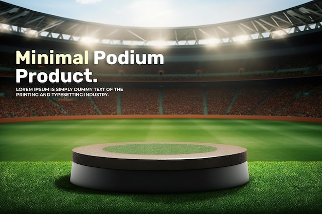 maquete de exibição de produto de palco de pódio elegante e luxuosa para apresentação de produto de show