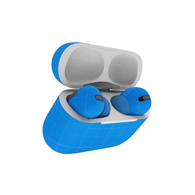 Maquete de fones de ouvido