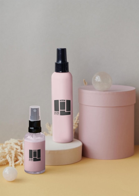 Maquete de frasco cosmético
