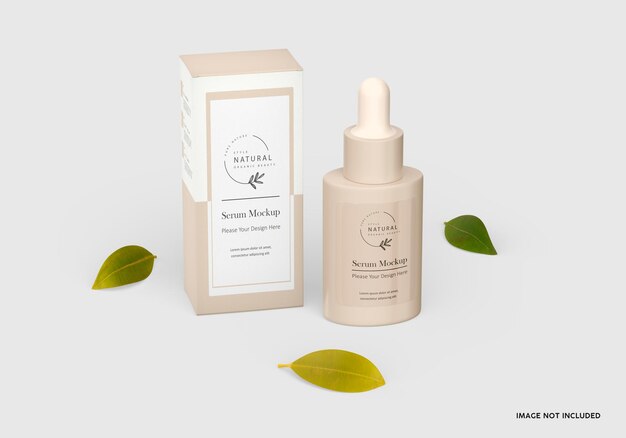 Maquete de frasco cosmético