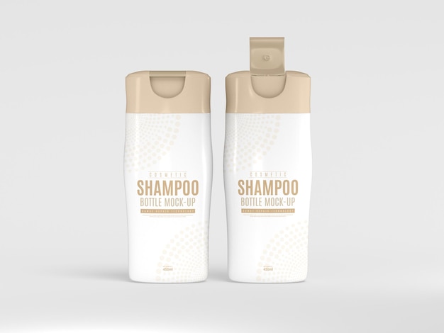 Maquete de frasco de shampoo cosmético