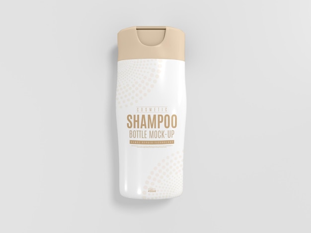 Maquete de frasco de shampoo cosmético