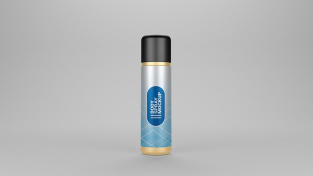 Maquete de frasco de spray corporal PSD