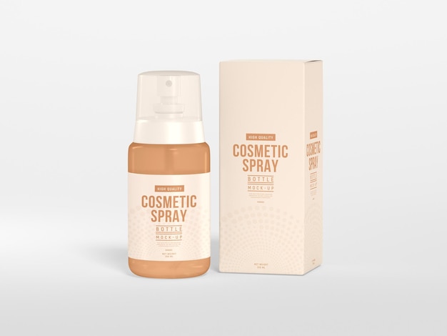 Maquete de frasco de spray cosmético