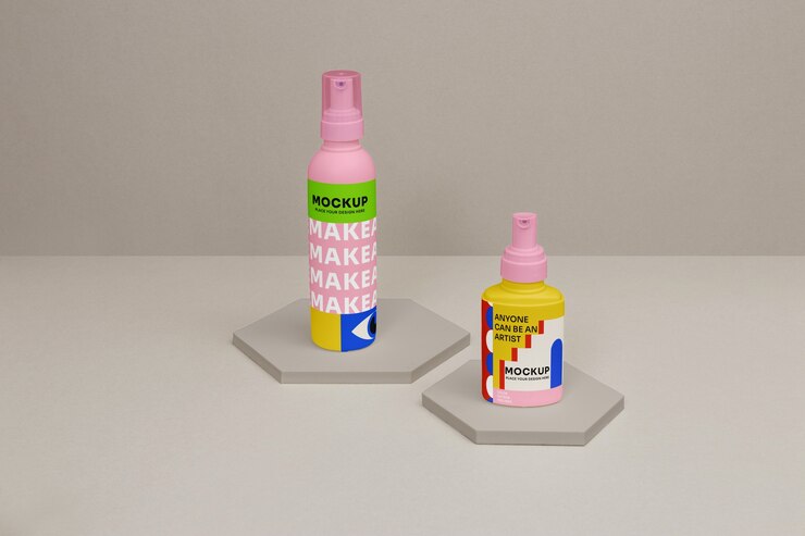 PSD maquete de frasco de spray