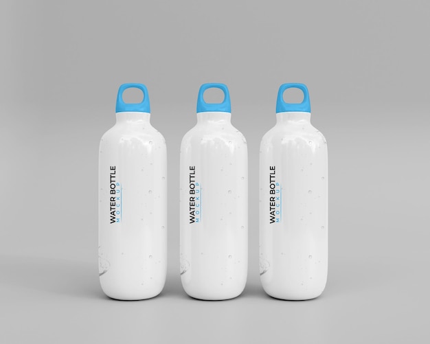 Maquete de garrafa de água 3d realista