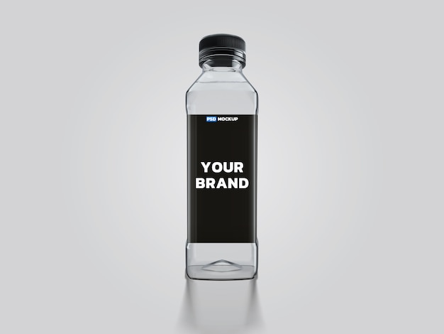 Maquete de garrafa de água 3d rendering design