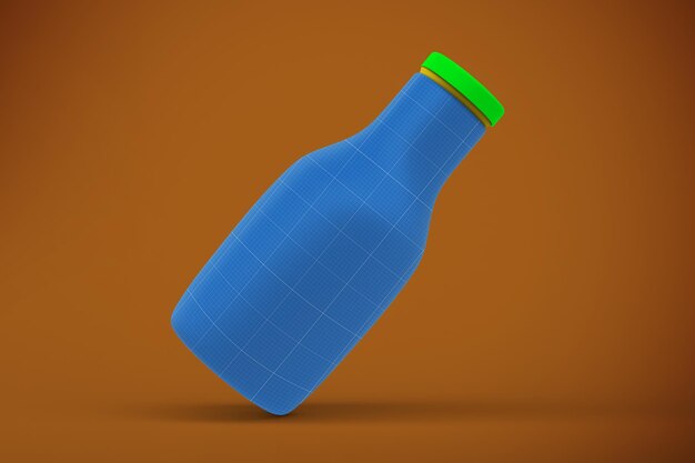 Maquete de garrafa de bebida Matt