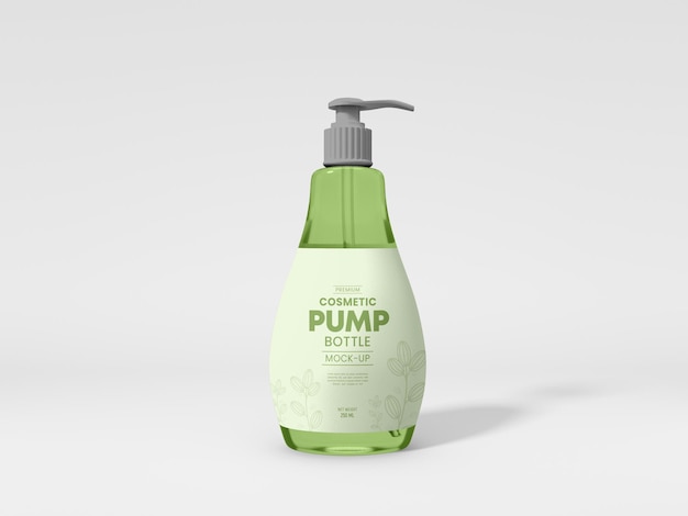 Maquete de garrafa de bomba de produto cosmético