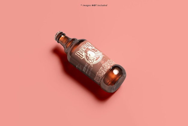 Maquete de garrafa de cerveja