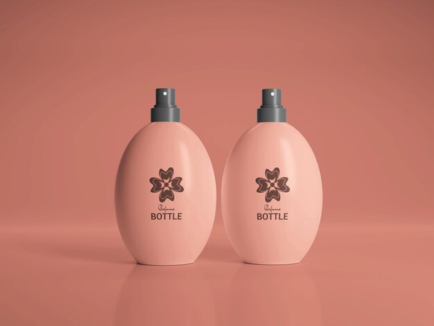 Maquete de garrafa de perfume