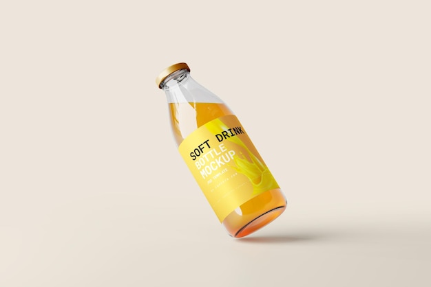 Maquete de garrafa de refrigerante