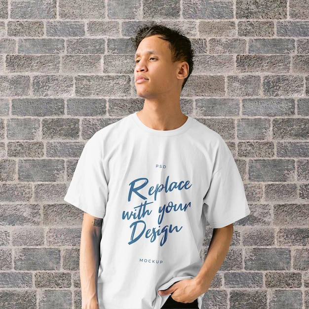 Maquete de homem editável com roupas casuais