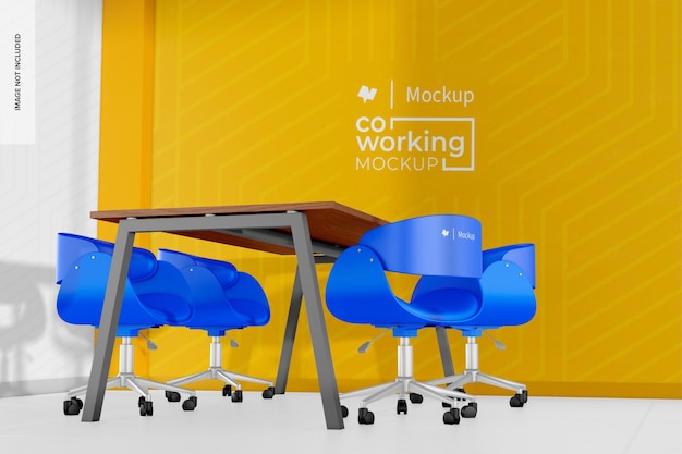 Maquete de Hot Desk