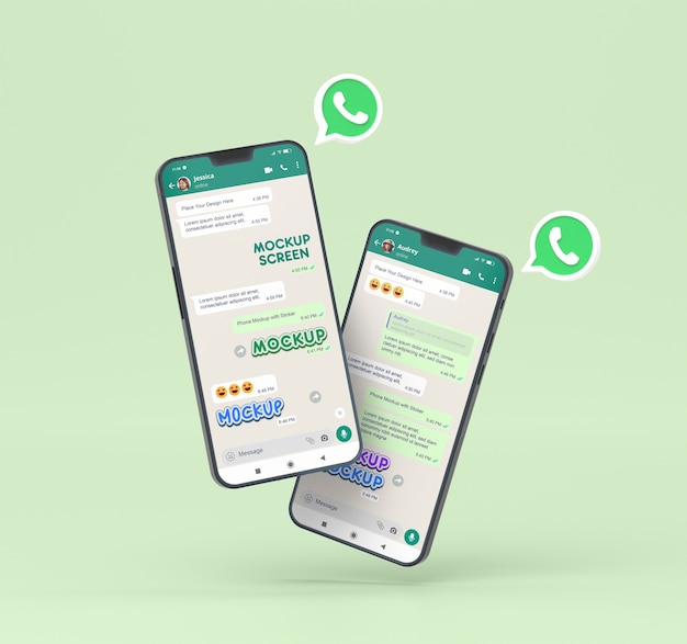 Maquete de interface de aplicativo de mídia social no smartphone