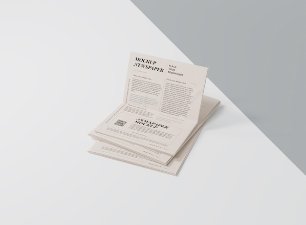 Maquete de jornal de mídia