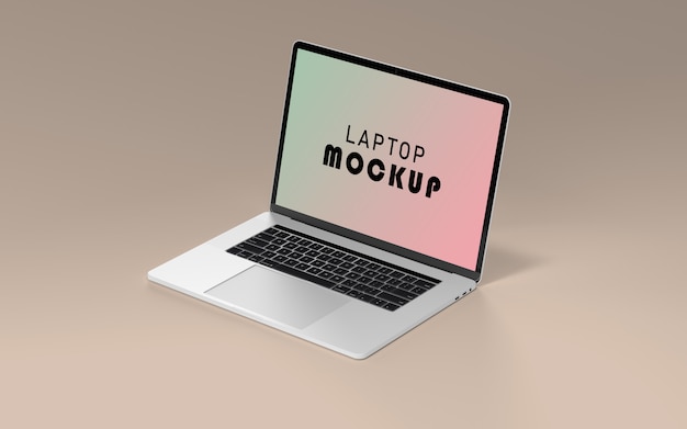 Maquete de laptop realista Psd grátis