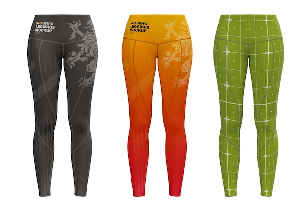 PSD maquete de leggings femininas