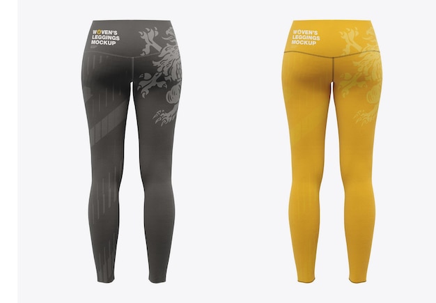 PSD maquete de leggings femininas