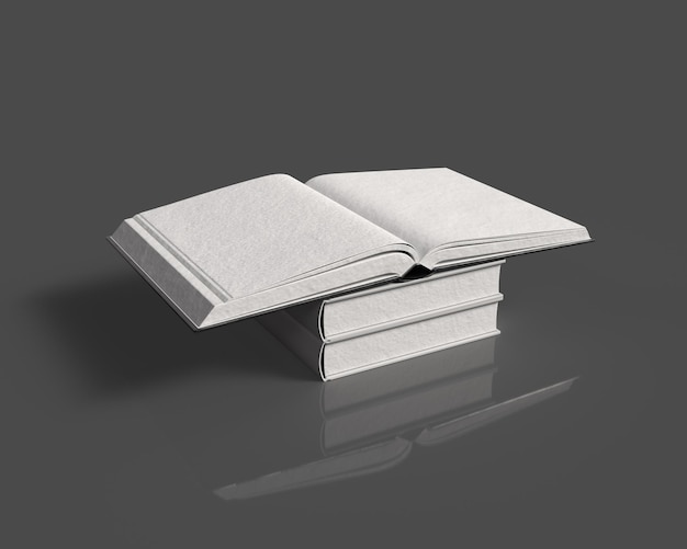 Maquete de livro realista