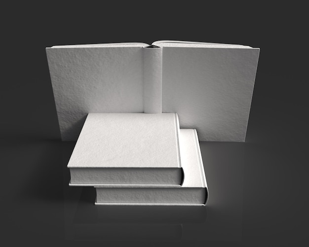 Maquete de livro realista