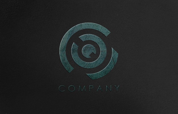 Maquete de logotipo 3D para empresa de negócios