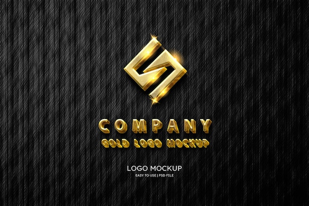 Maquete de logotipo de luxo