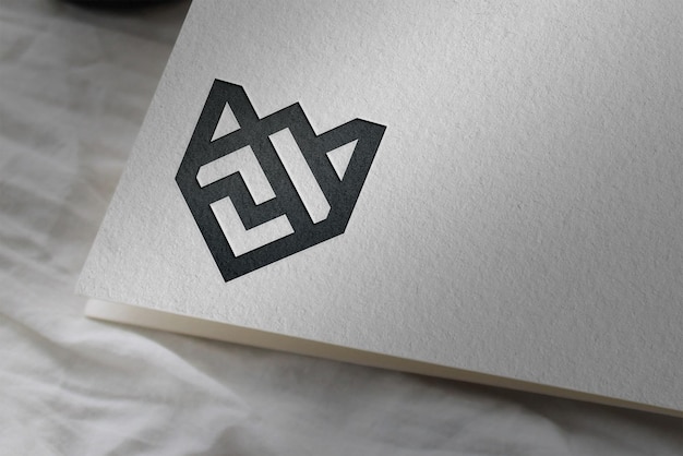 maquete de logotipo de papel de luxo