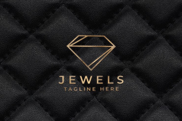 PSD maquete de logotipo dourado luxuoso