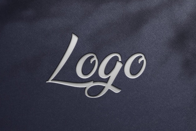 Maquete de logotipo realista