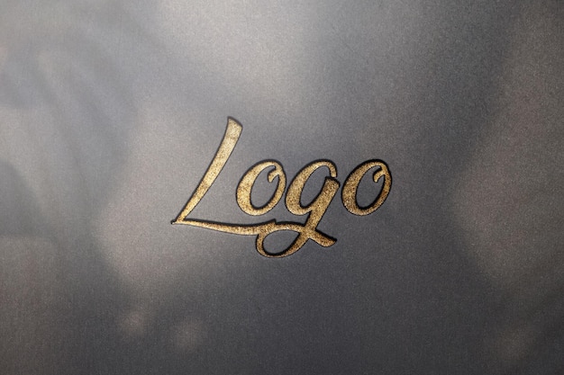 Maquete de logotipo realista