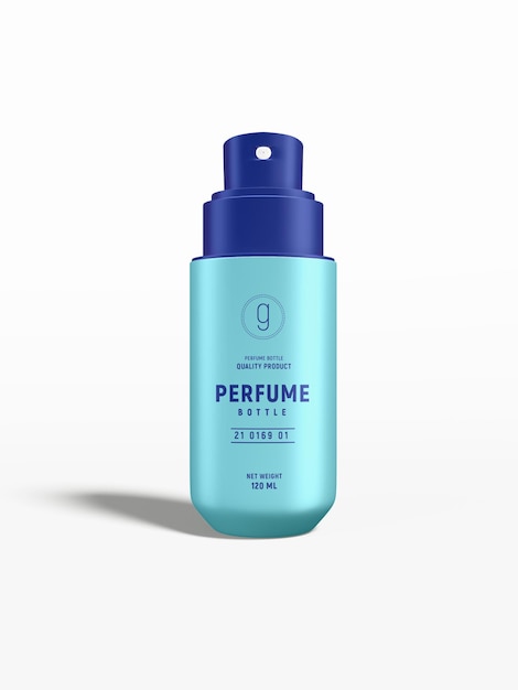 Maquete de marca de frasco de spray de perfume