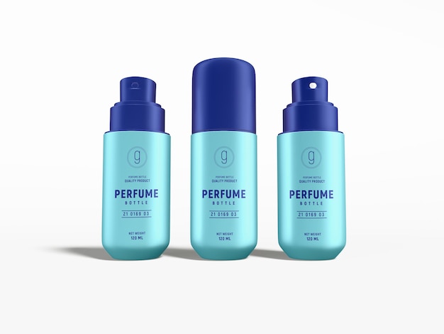 Maquete de marca de frasco de spray de perfume