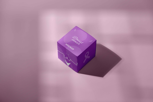 Maquete de merchandising do dia do câncer de mama