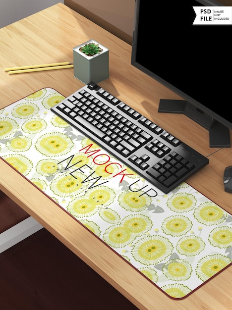 Maquete de mouse pad grande