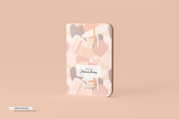 Maquete de notebook de canto redondo