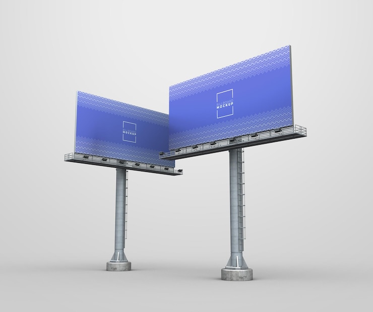 PSD maquete de outdoor psd orientada para paisagem de alta resolução com camadas editáveis