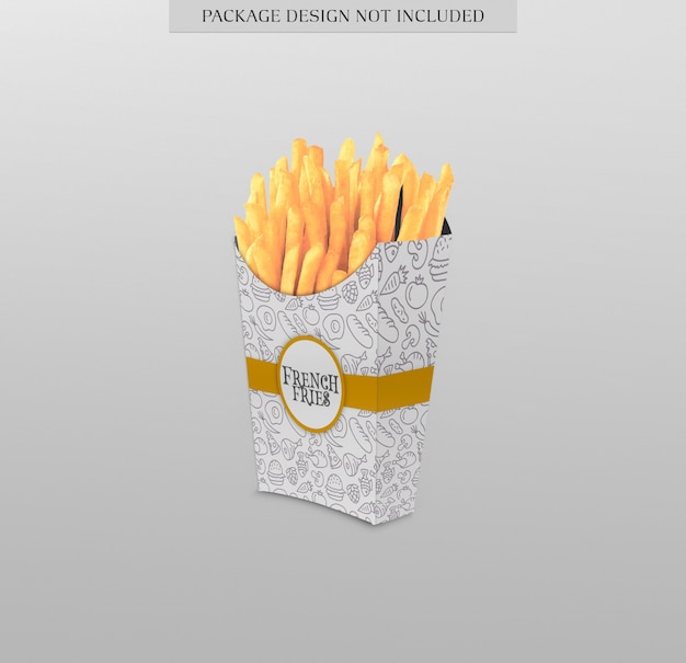 Maquete de pacote de batatas fritas